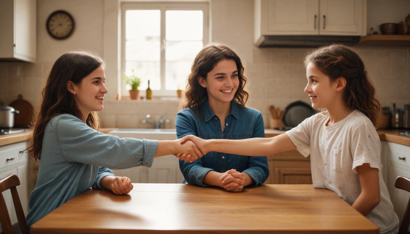 ¿Cómo hacer la distribución mutual entre hijos?